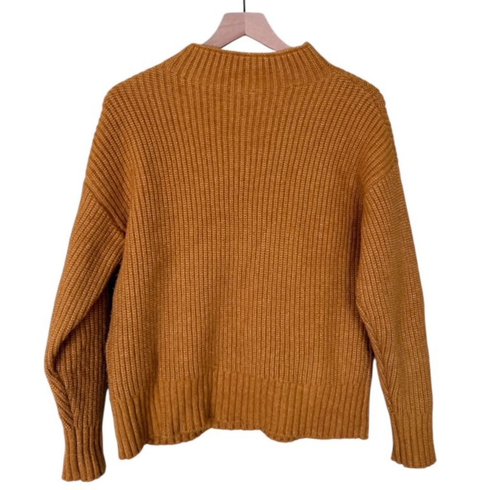 Varley Wool Skyla Funnel Neck Knit Sweater Buckthorn Brown Orange Size XS - Picture 6 of 11